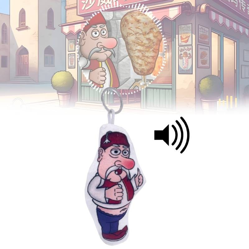 Shawarma Talking Interactive Plush Keychain Doll For Kids Soft Super ...
