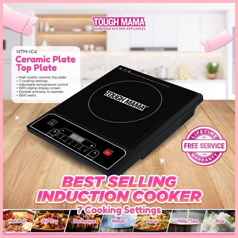 ♈ Tough Mama LZD-NTMIC4 Ceramic Induction Cooker Digital Display Screen ...