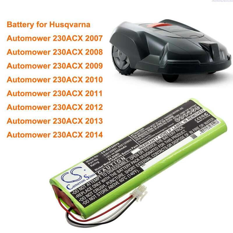 Orangeyu 3000Mah Battery Para Sa Husqvarna Automower 230Acx, Automower ...