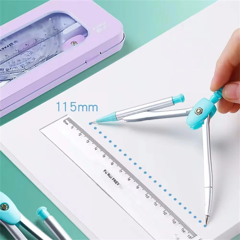Geometry Compasses Triangle Ruler Ruler Protractor Exam Drawing Math ...