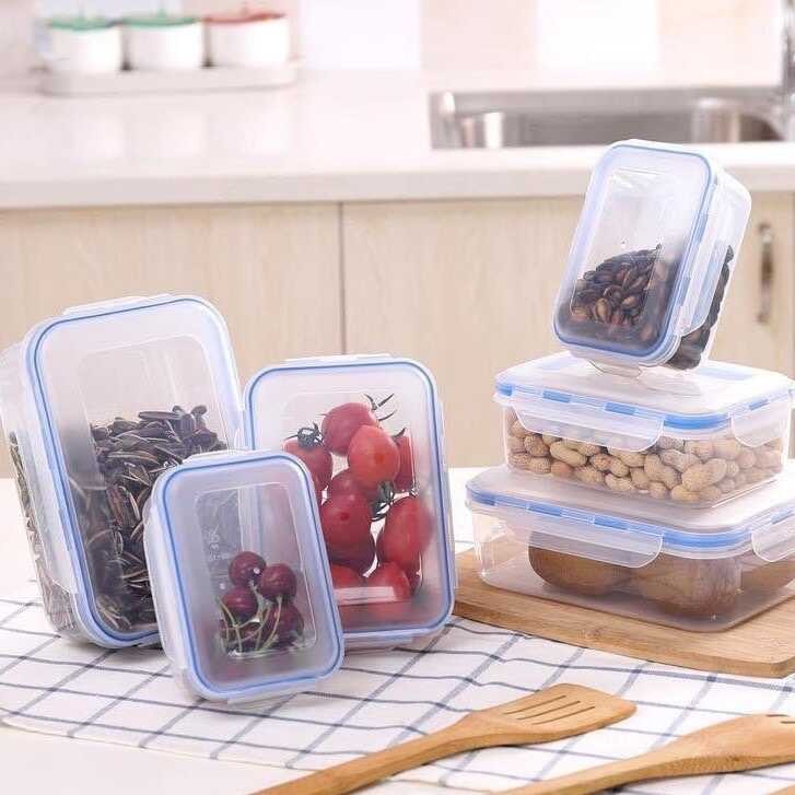 Luckyy3pcsset Fresh Square Plastic Sealed Box | Shopee Philippines