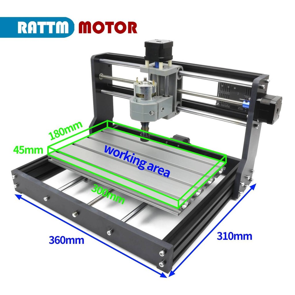 Stock DE 3018 PRO Laser Engraver Router GRBL ER11 Hobby DIY Engraving ...