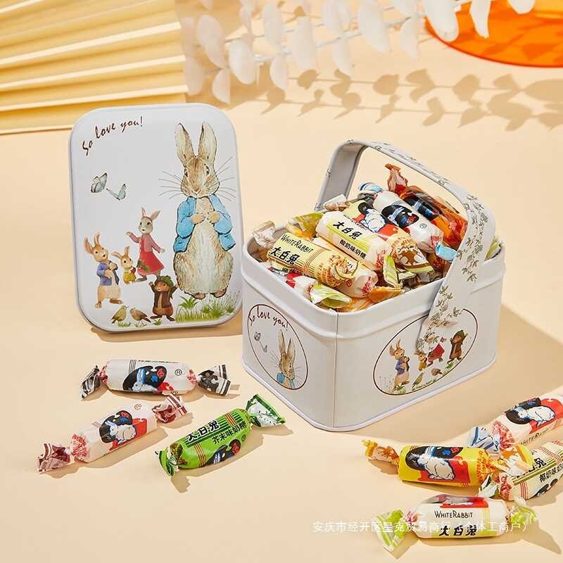 Mixed Flavor White Rabbit Milk Candy Gift Box New Year's Day Candy ...
