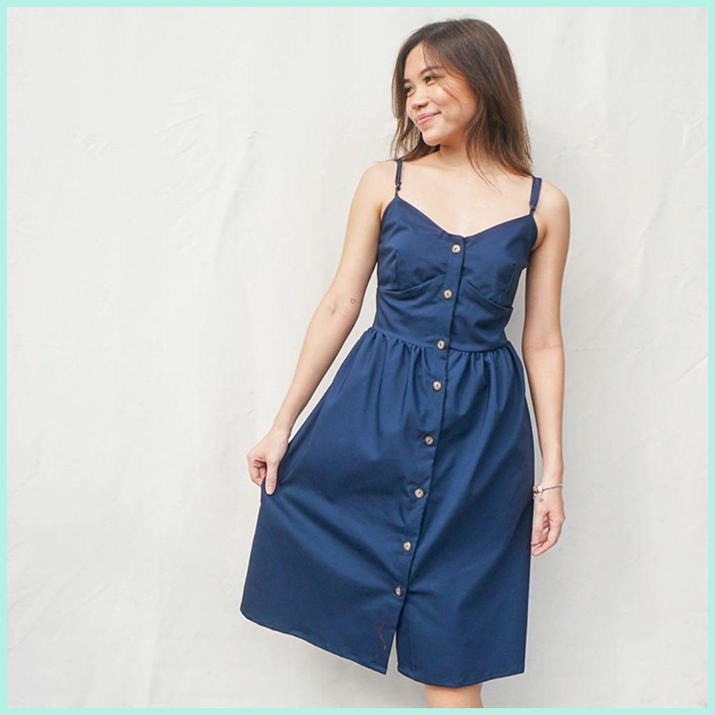 Hey Riley Leighton Classic Simple Sleeveless Buttone Down Dress for ...