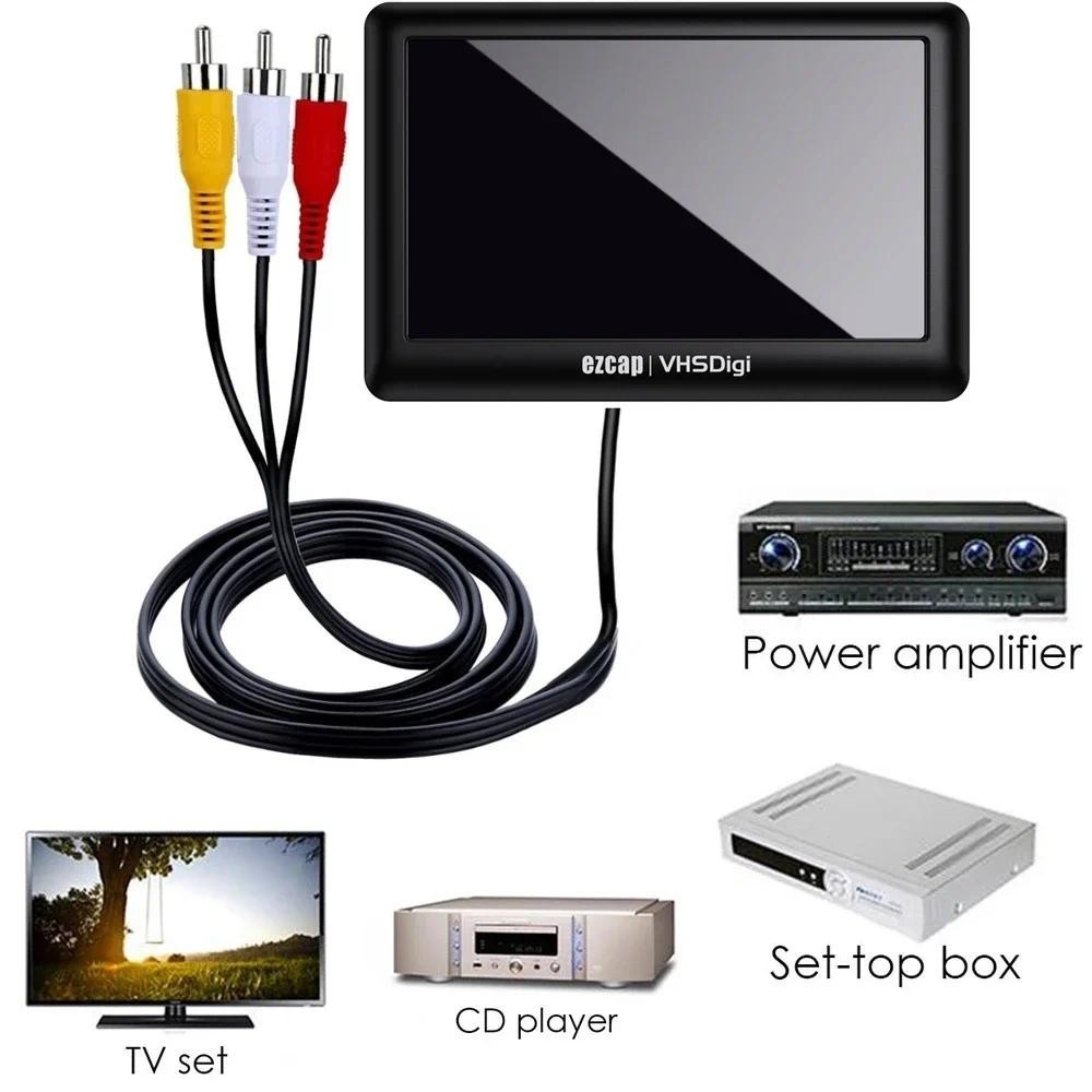 Ezcap180 RCA AV Recorder VHS Digitizer Analog Video To Digital Video ...