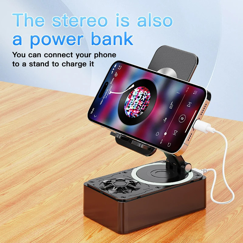 3-in-1 Bluetooth Speaker Wireless Speaker Phone Power Bank Foldable ...