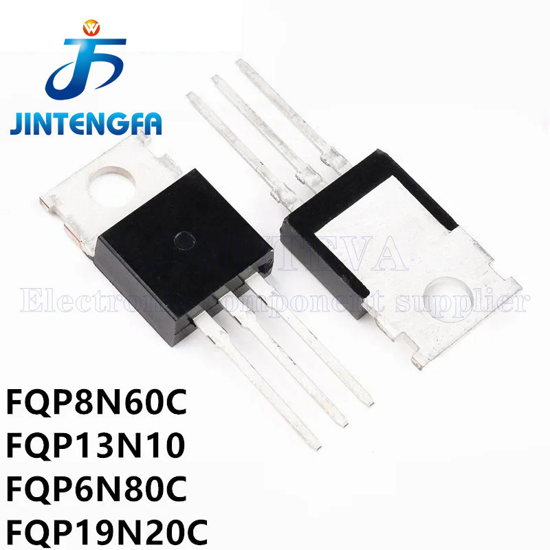 10PCS 8N60 FQP8N60C 8N60C TO-220 7.5 600V N-channel Power MOSFET DIP ...
