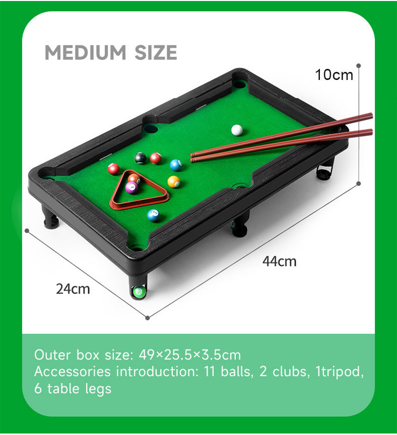 Angel House Mini Billiard Table Set For Kids Home Indoor 2 In 1 ...
