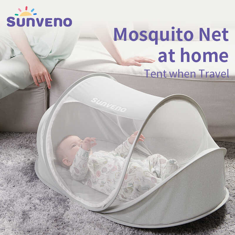Instant Sunveno Pop Up Crib Netting Folding 0-6 Years Kids For New Born ...