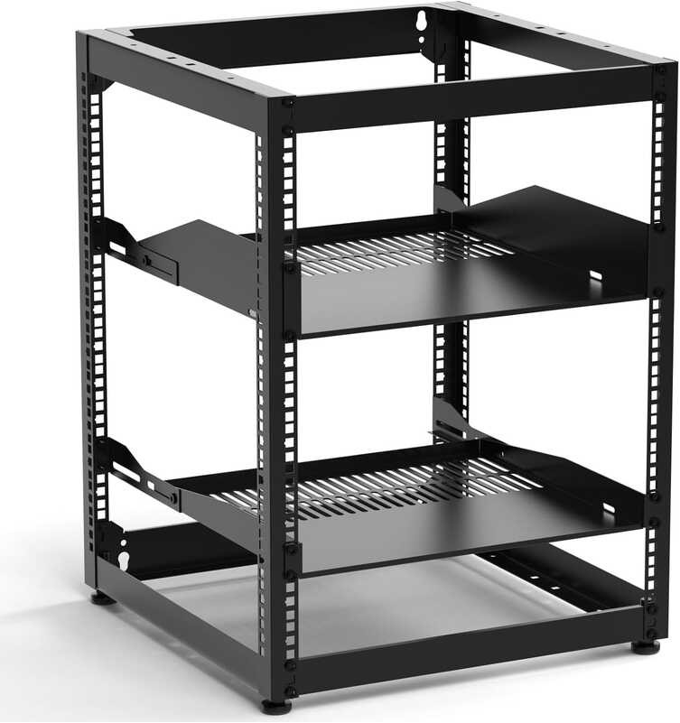 12U Open E-SDS Frame AV Gear, Wall Mountable Network Server Rack for ...