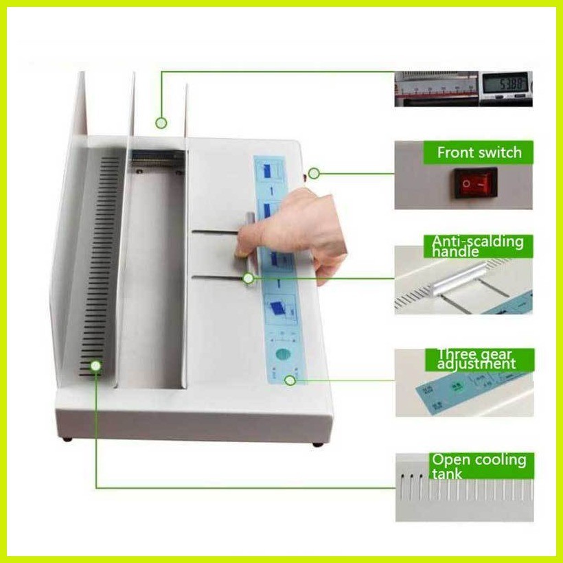 【Shipped From Bulacan】220V 50mm Hot Melt Binding Machine A4 Book Paper