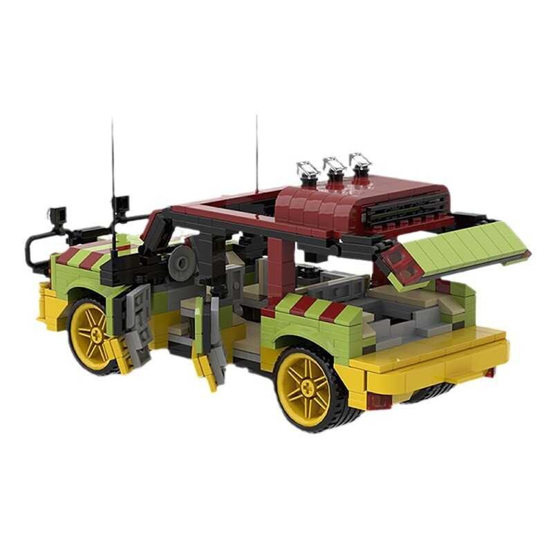 B MOC Building Blocks Compatible With LEGO 20605 Jurassic Park Ford ...