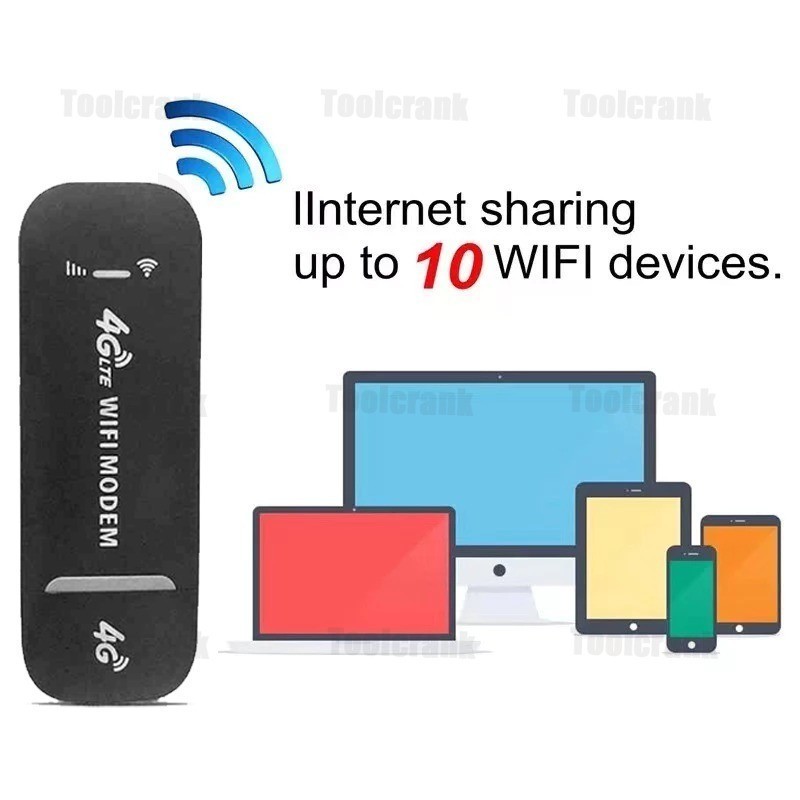 Wireless 4G LTE WiFi Router Modem Universal SIM Card 150Mbps USB Mini ...