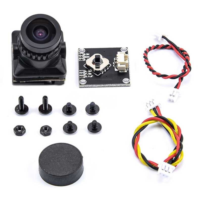 FPV Camera (FZIQ) HD 1500TVL 2.1MM Wide Angle with OSD Adjustment Board ...