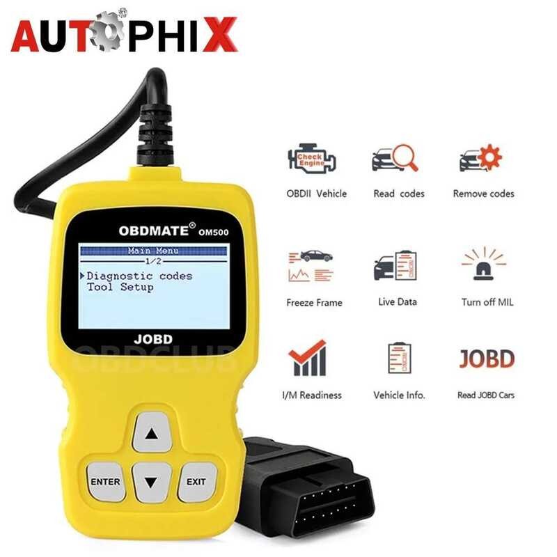 Tt Autophix Om500 Obd2 JOBD Scanner EOBD Reader Erase Fault Code ...
