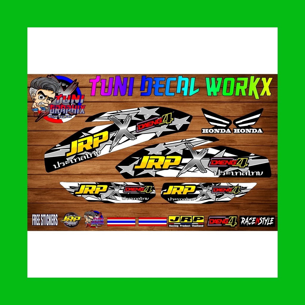 ∝ § ☂ TMX/RUSI/PINOY/MOTOPOSH/SKYGO/ DECALS STICKER v5 BLACK ( JRP X ...