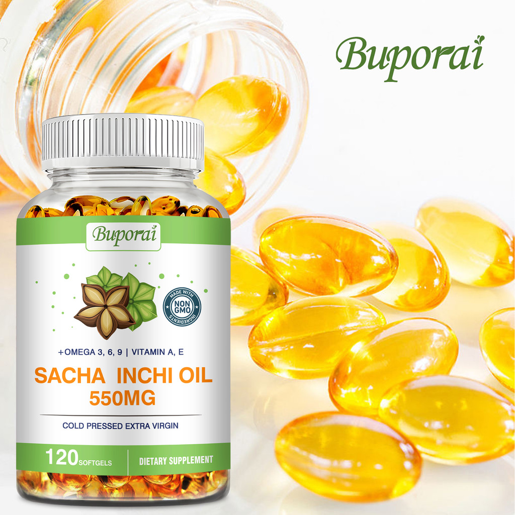 Buporai Inca Inchi Oil 120 Capsules, Helps Maintain Healthy Blood ...