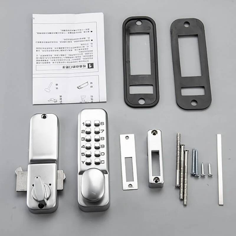 Sliding Rainproof Gate Mechanical Push Button Combination Smart Door ...