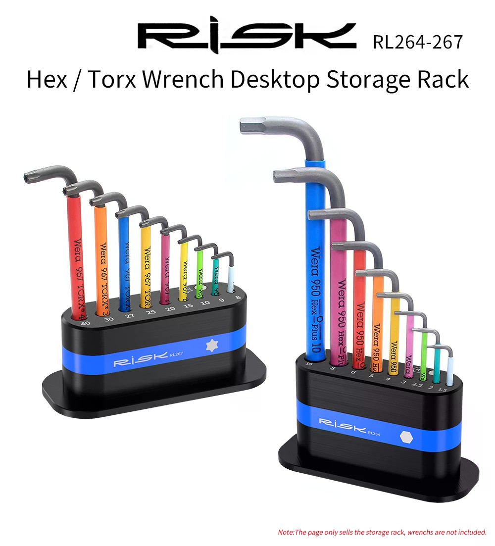Risk Bicycle Allen Key Storage Rack for Wera 950/967 Series Hex / Torx ...