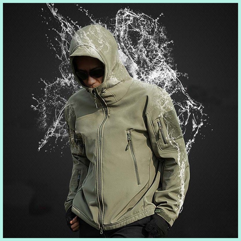VUUG Tactical Jacket Military Shark Jacket Men Hoodie Waterproof Jacket ...