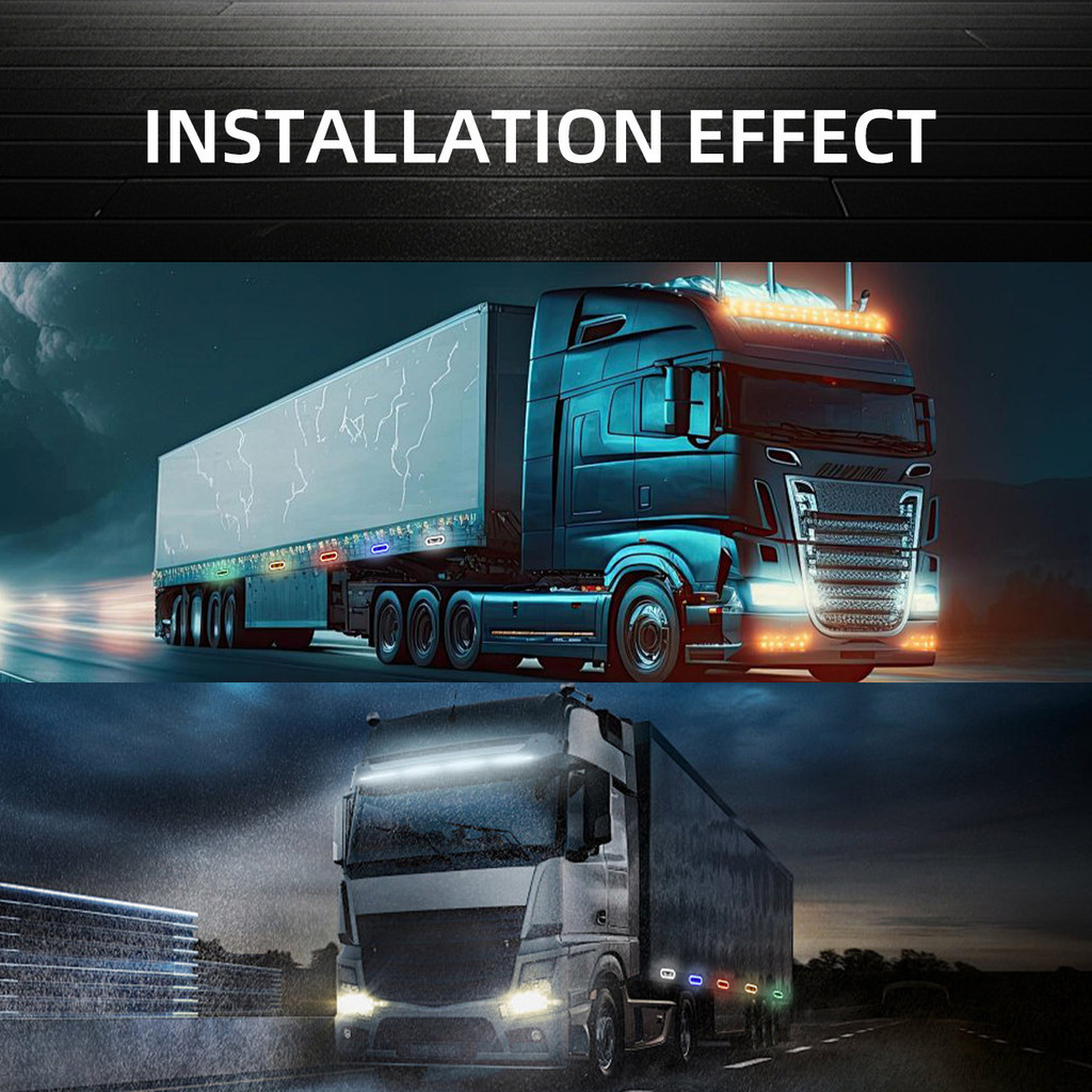 Truck Side Light Demon Eye Blinking 12V-24V Led Light Side Warning ...