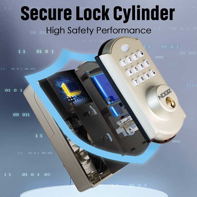 Keyless Entry - Electronic Door Keypad, Latch With Automatic Lock, Safe ...