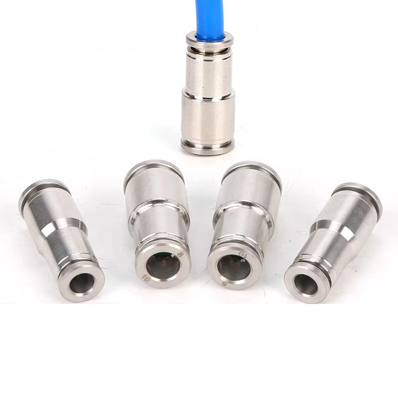 304 Stainless Steel PU Straight Through Tracheal Joint, Straight ...