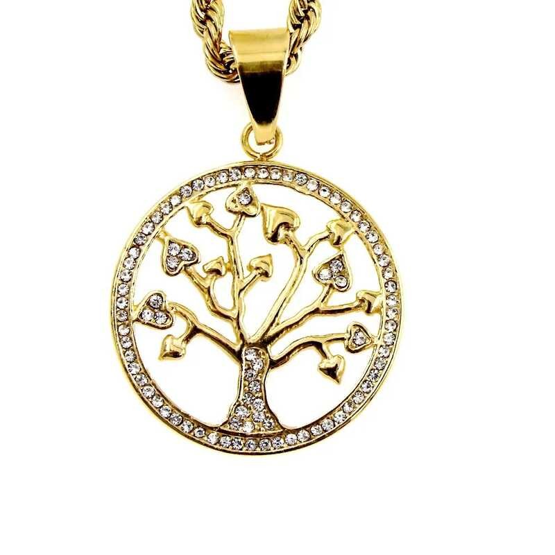 Vintage Lucky Charm Tree Life Pendant Classic European American Style