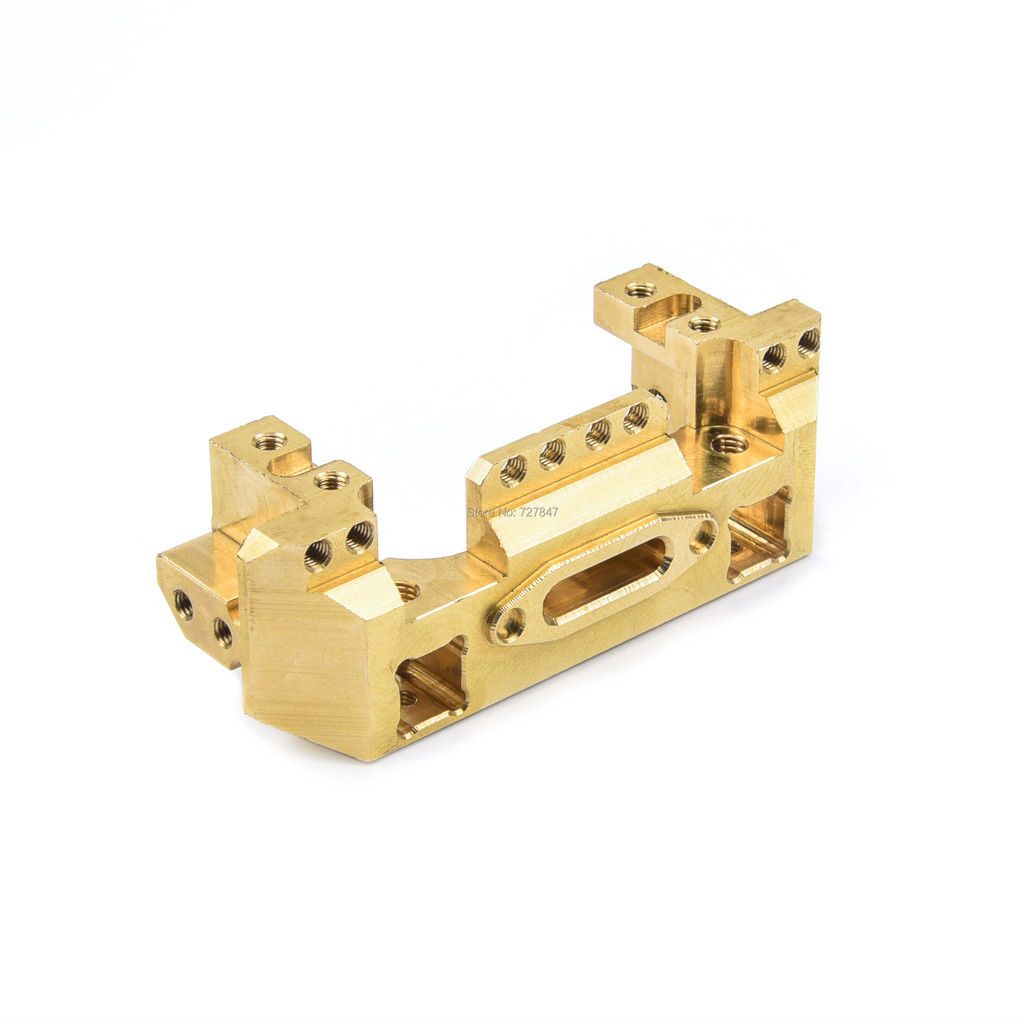 Trx4 CNC Aluminum Brass Front Bumper With Mount & 25T Steering Gear