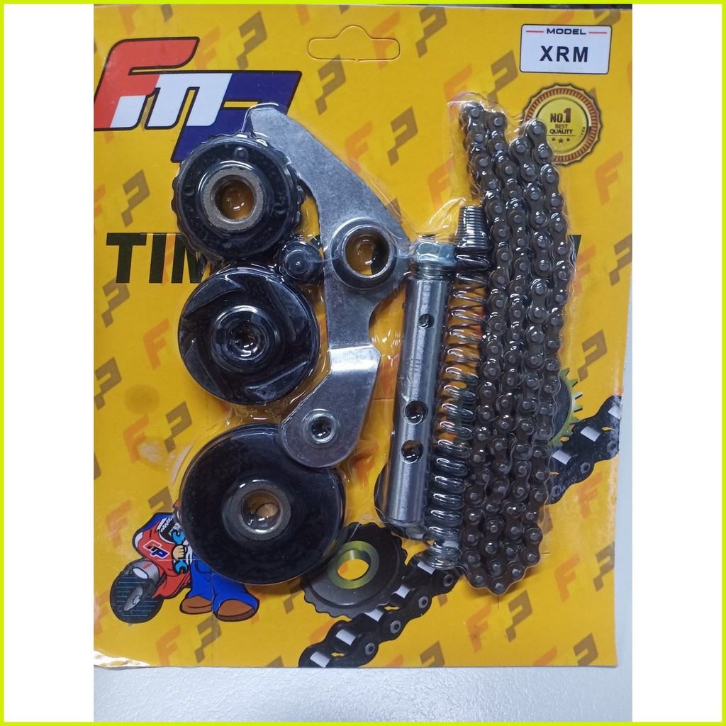☢ ♧ ஐ Motorcycle TIMING CHAIN KIT WITH ROLLER GUIDE SET (TCG) C100