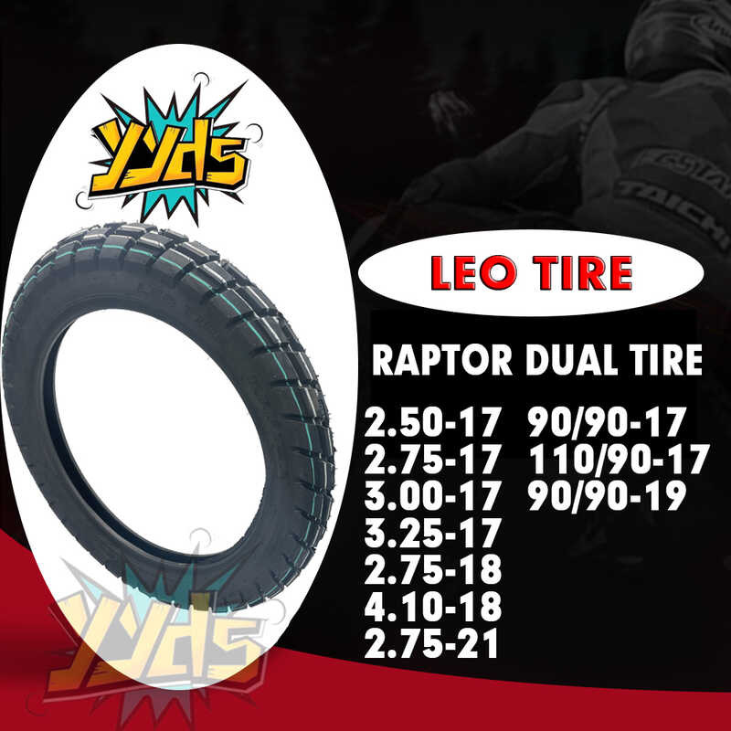 TIRE LEO RAPTOR DUAL TUBE SPORT TIRE PARA CAFE RACER / BRAT 17-19 ...