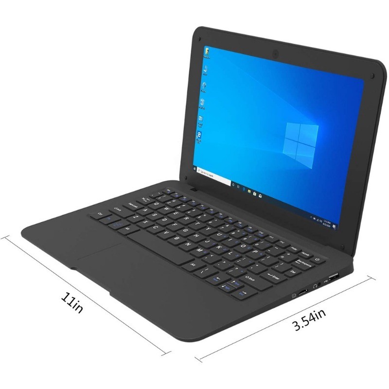 10.1 Inch Computer Laptop Windows 10 OS Preinstalled Quad Core 6GB+64GB ...