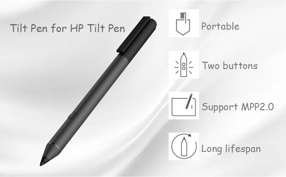 Bluetooth Tilt Stylus Pen for HP SPEN-HP-03(2MY21AA) Spectre X360 Envy ...