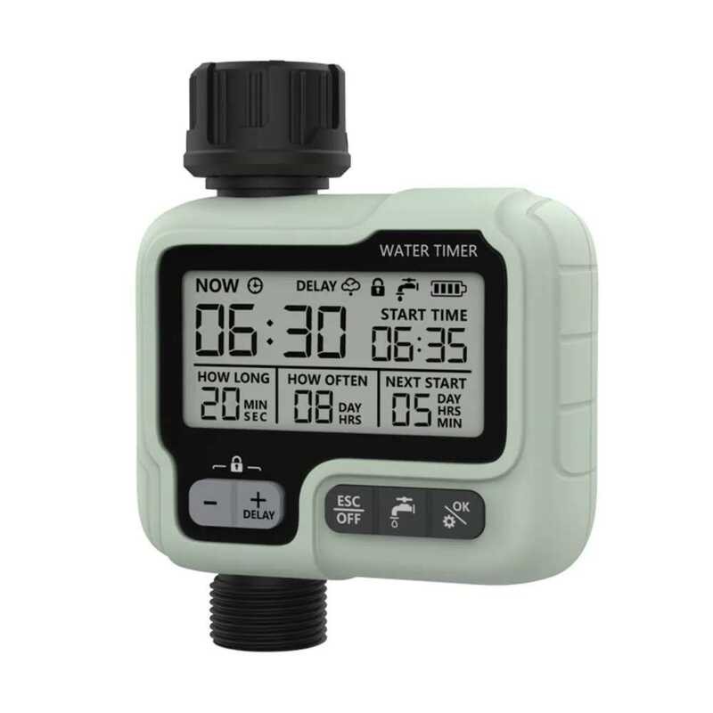 Large Screen Automatic Water Timer Timeable Programmable Garden Digital ...