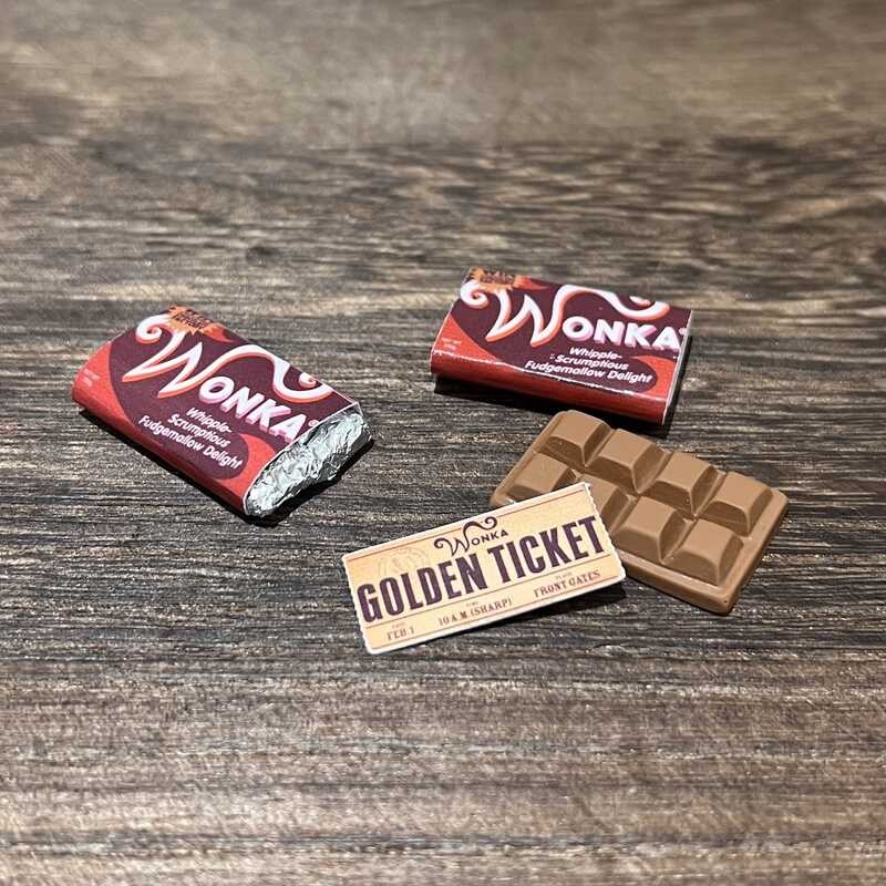 Mini Wonka Chocolate Miniature Food Toy Scene Decoration Model ...