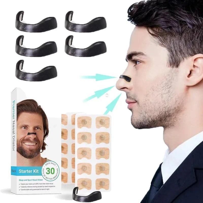 Snore Reduction Sleep Mouth Tape Nasal Breathing Dilators Kits Magnetic ...