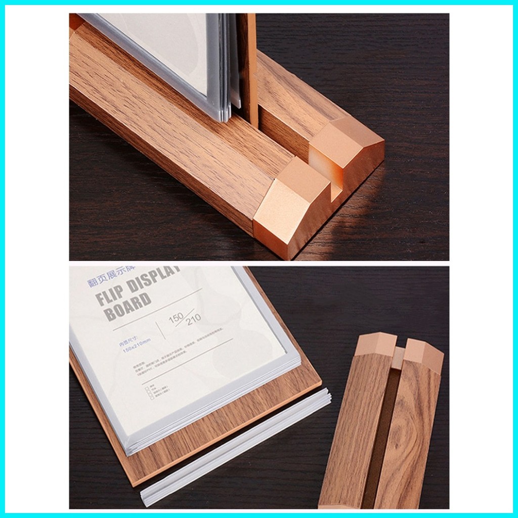 Restaurant Menu Board Display A4 A5 leaves advertisement menu sign ...