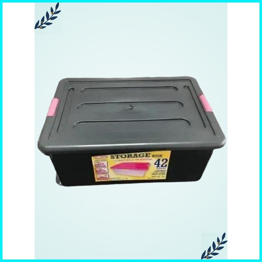Mirage Black Storage Box Black HT With Lid Adjustable Container Light ...