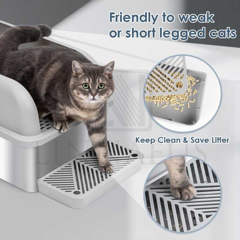 Stainless Cat Steel Cat Litter Box 20L Easy To Clean Shopee Philippines