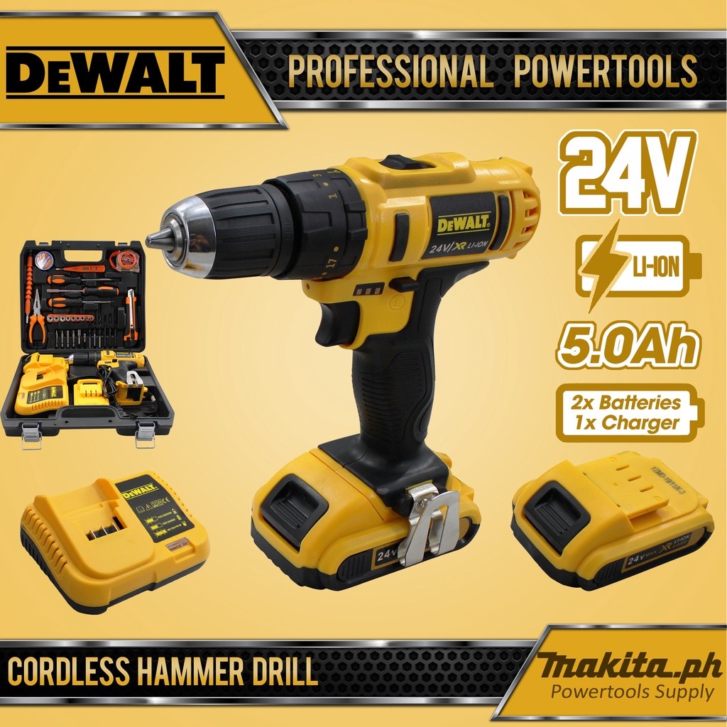 Dewalt 24v hammer drill discount