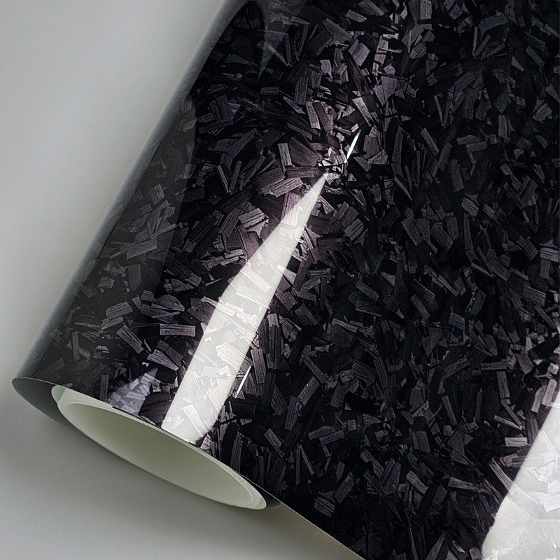 PET Carbon Fiber HIgh Glossy Crystal Wrapping Vinyl Film