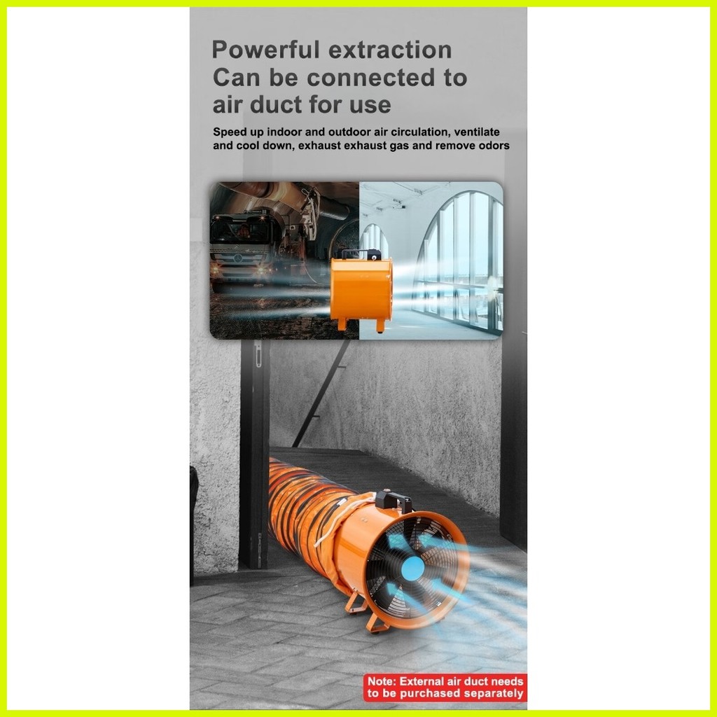 ⊙ Exhaust Fan Portable High Air Volume Axial Flow Fan Ventilation Fan