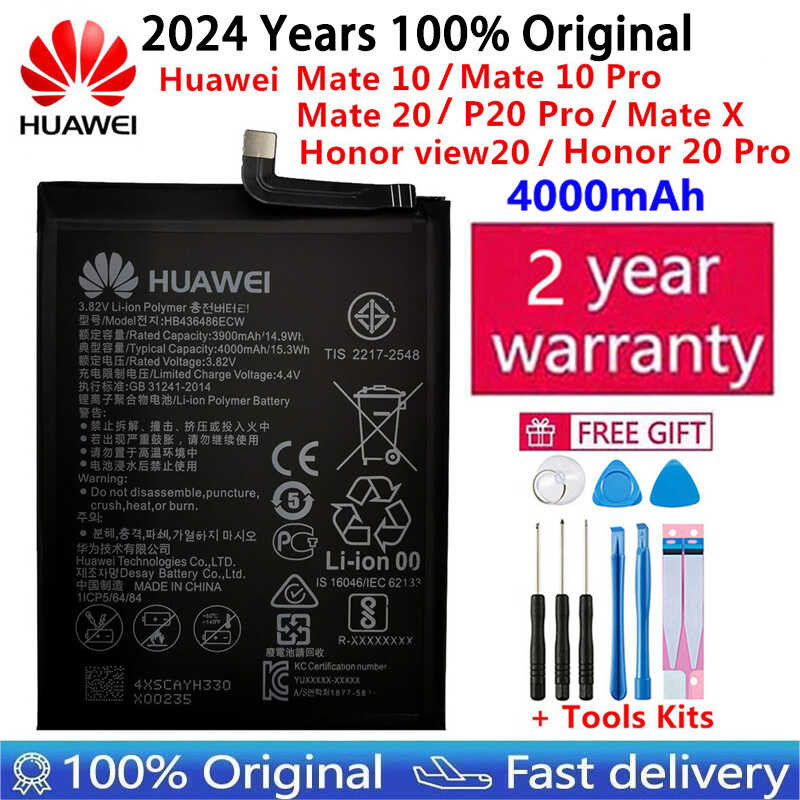 HB436486ECW Original Replacement Phone Battery For Huawei 10 /10 / Mate ...