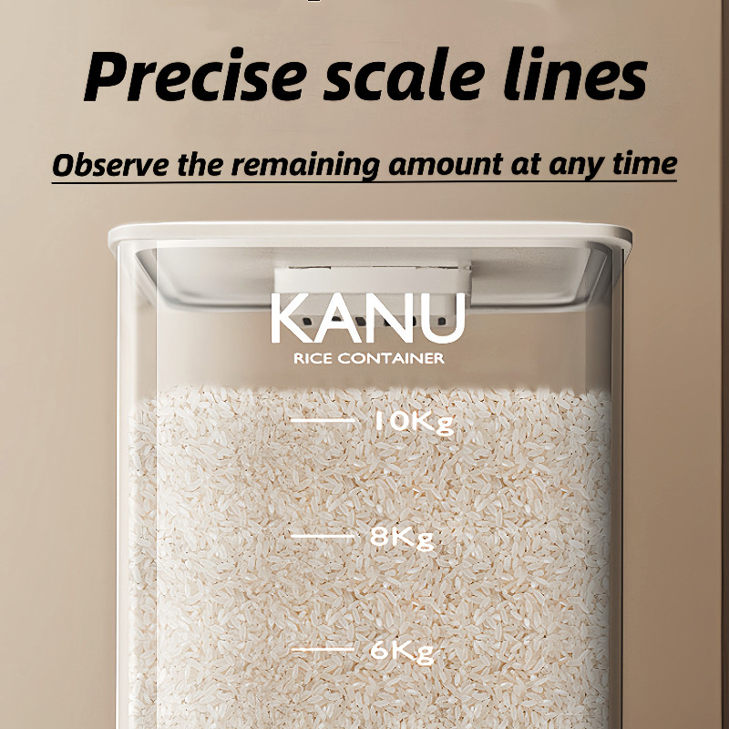 SHAYNE Automatic Rice Dispenser Sealed Insect Proof Moisture-Proof Rice ...