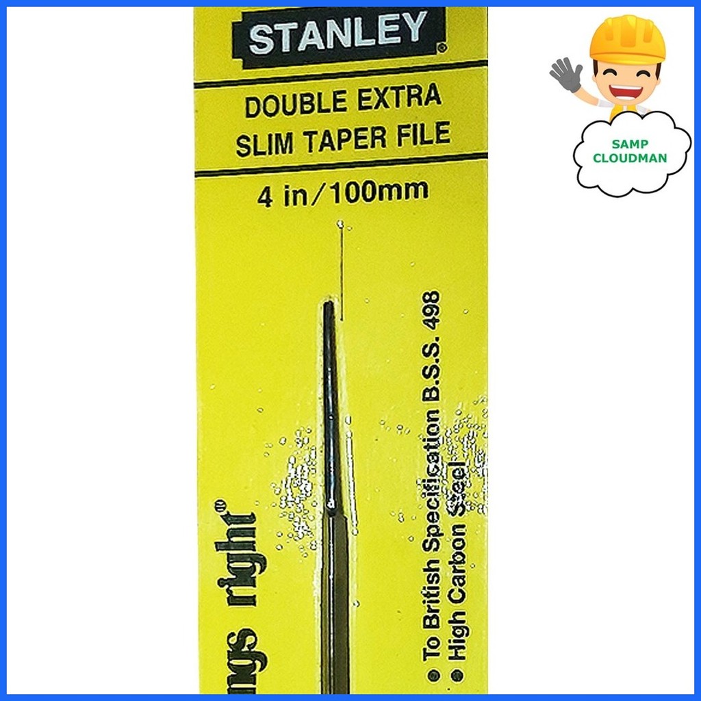 ۞ Stanley Extra Slim / Double Extra Slim Taper File 4 inches 100mm ...