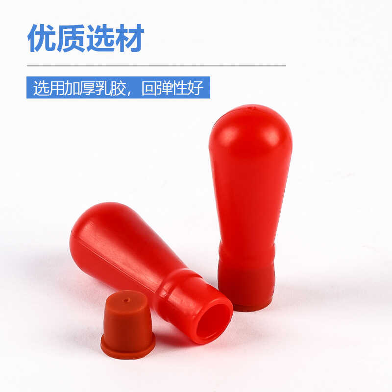 Rubber Tip Red Disposable Micro Collection Tube Suction Ball Glass ...