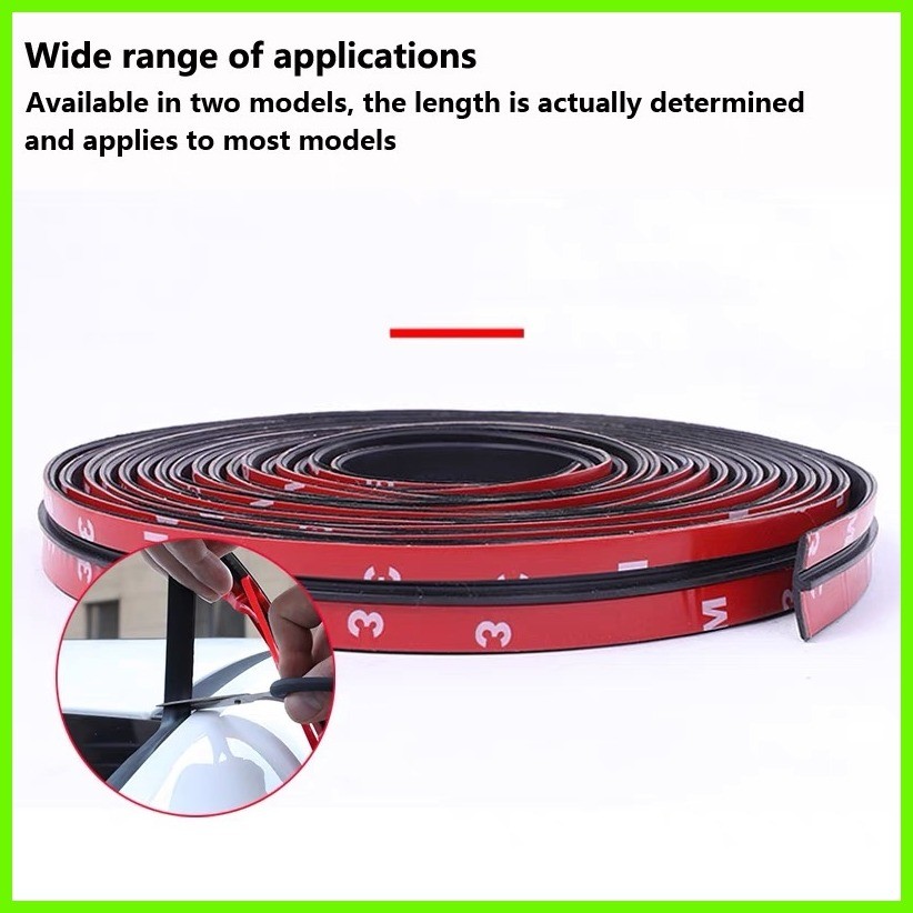 thumbnail image 2 of 4M Universal Rubber Weather Seal Strip – Self-Adhesive Windshield Edge Trim For Car SUV 4WD 2 of 5