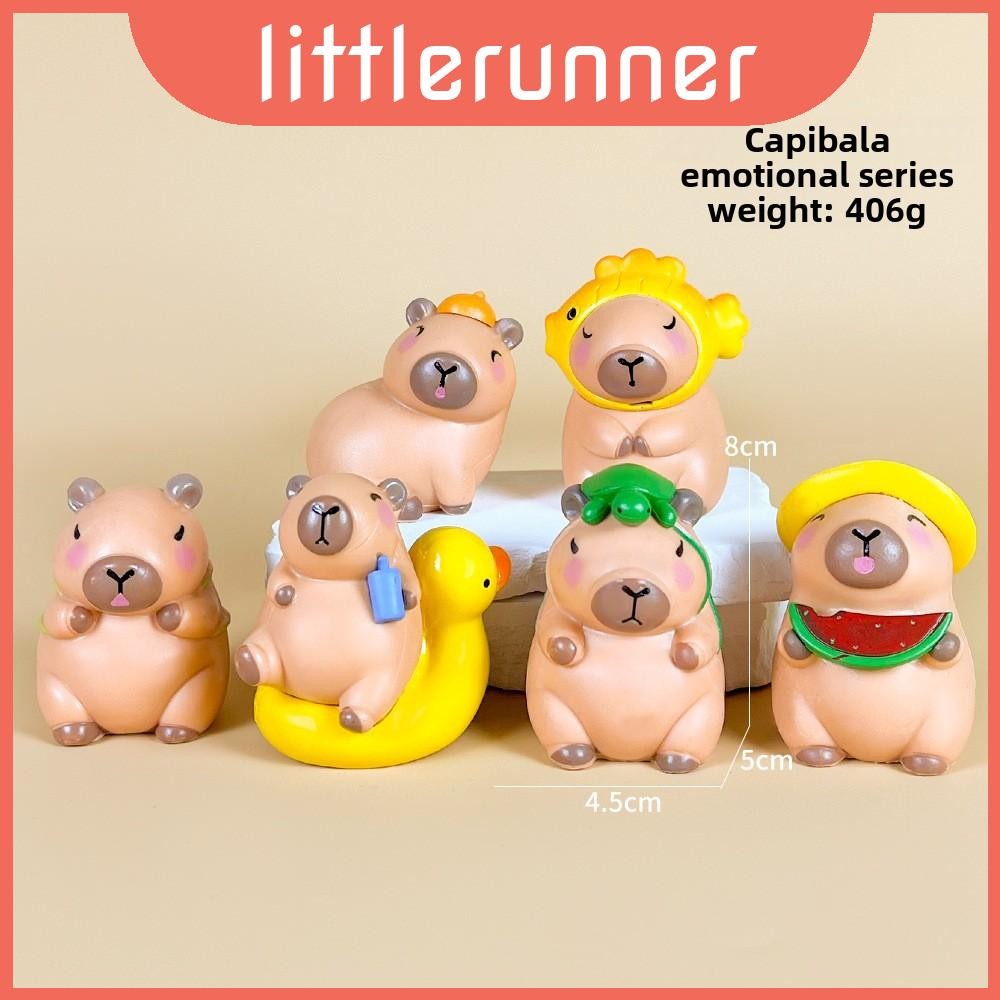 Capybara Emotion Pvc Toy With Assembly Features For Anime And ...