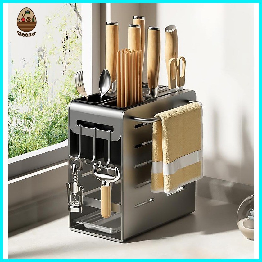 Kitchen Integrated Knife Rack Cutlery Storage Rack Hollow Chopstick ...