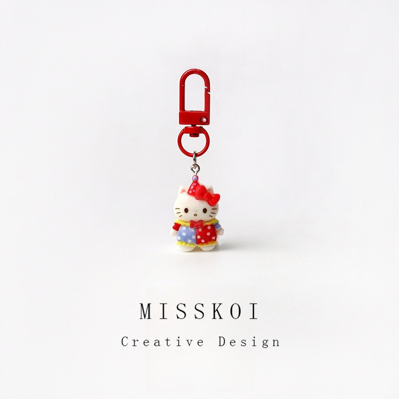 MISSKOI New Cartoon Circus Little Gull Keychain Cute Animal Pacha Dog ...